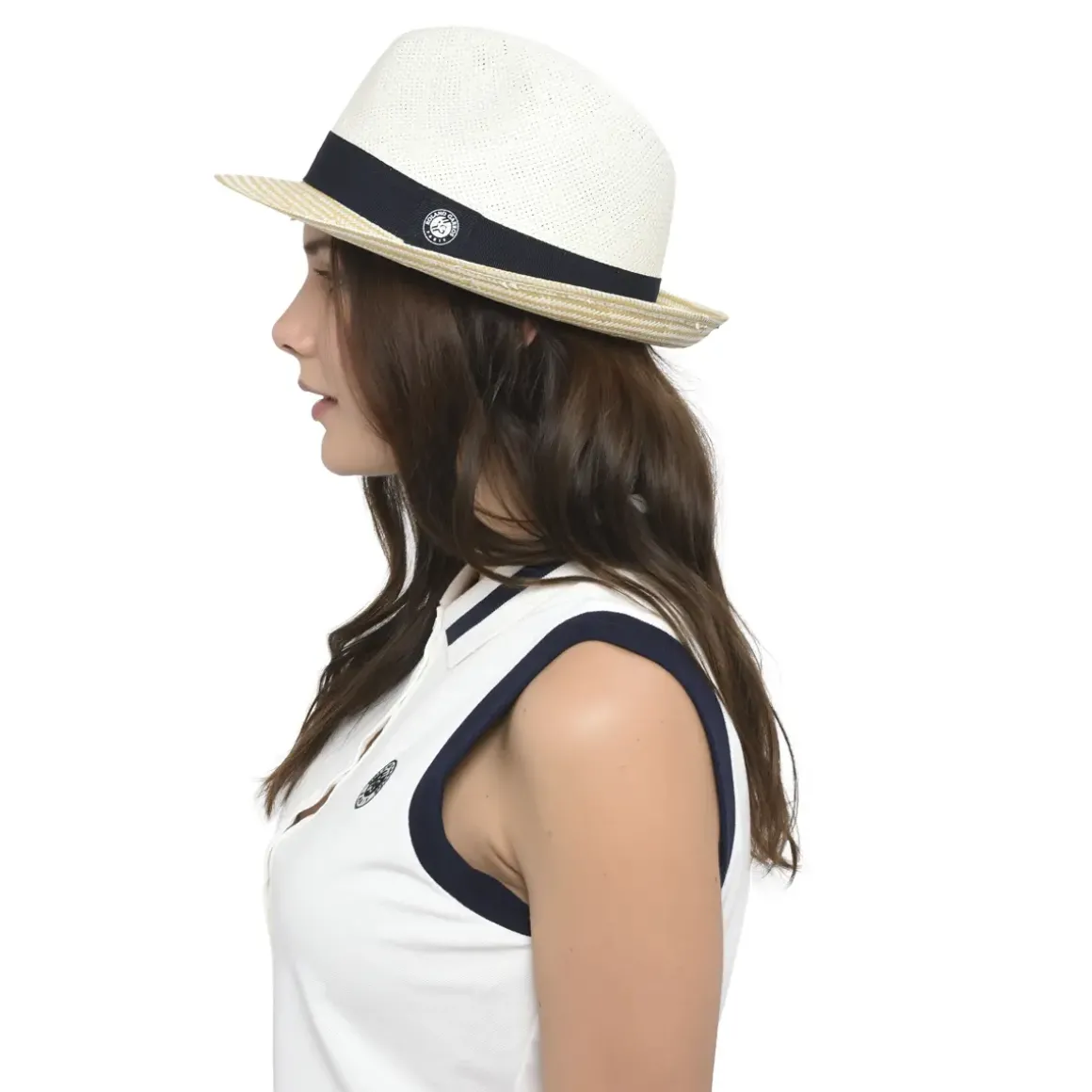Roland-Garros Caps & Hats|Caps & Hats|two colors paper trilby - navy