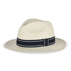 Roland-Garros Caps & Hats|Caps & Hats|unisex panama - ivory and navy-blue