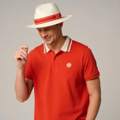 Roland-Garros Caps & Hats|Caps & Hats|unisex panama - ivory and clay-orange