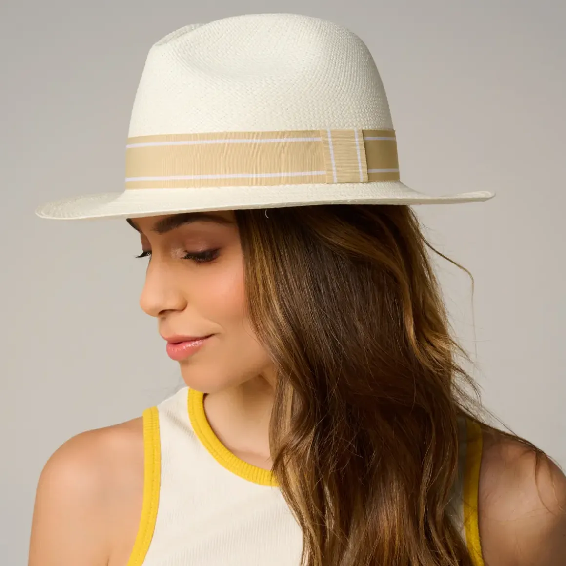 Roland-Garros Caps & Hats|Caps & Hats|unisex panama - ivory and beige