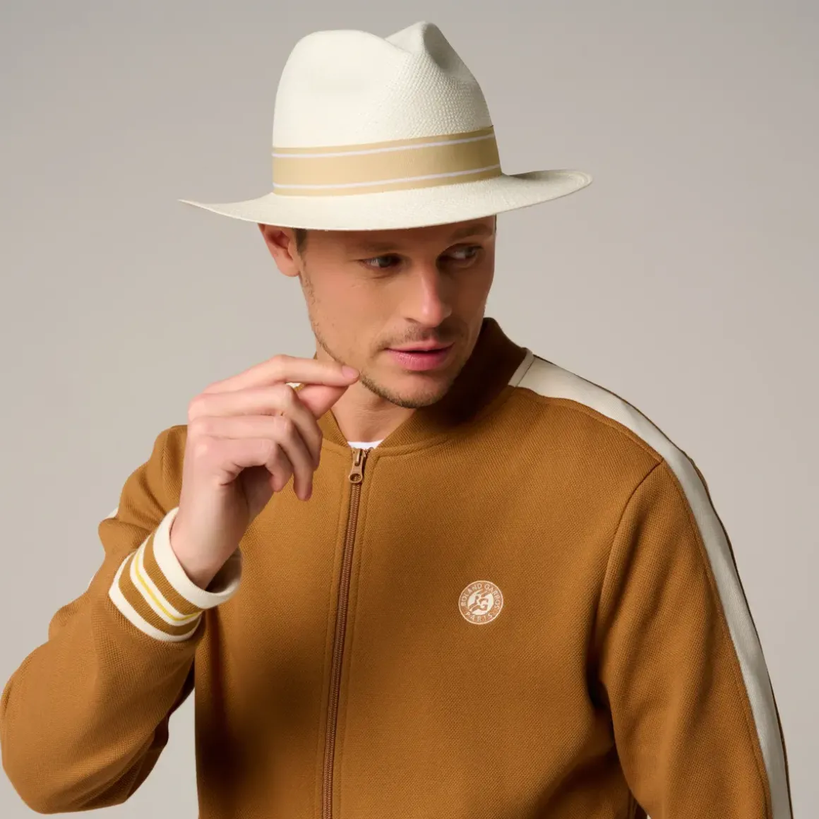Roland-Garros Caps & Hats|Caps & Hats|unisex panama - ivory and beige