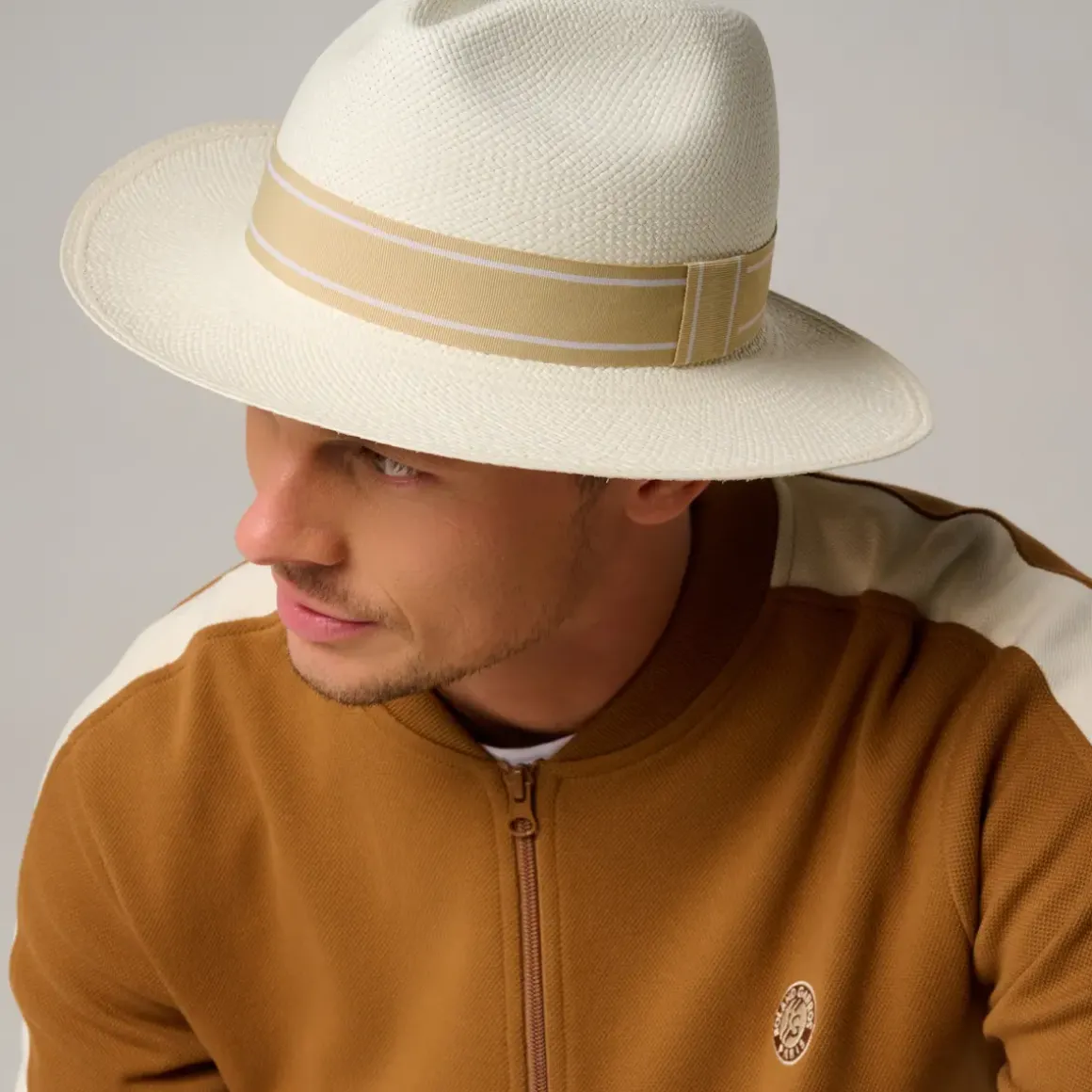 Roland-Garros Caps & Hats|Caps & Hats|unisex panama - ivory and beige