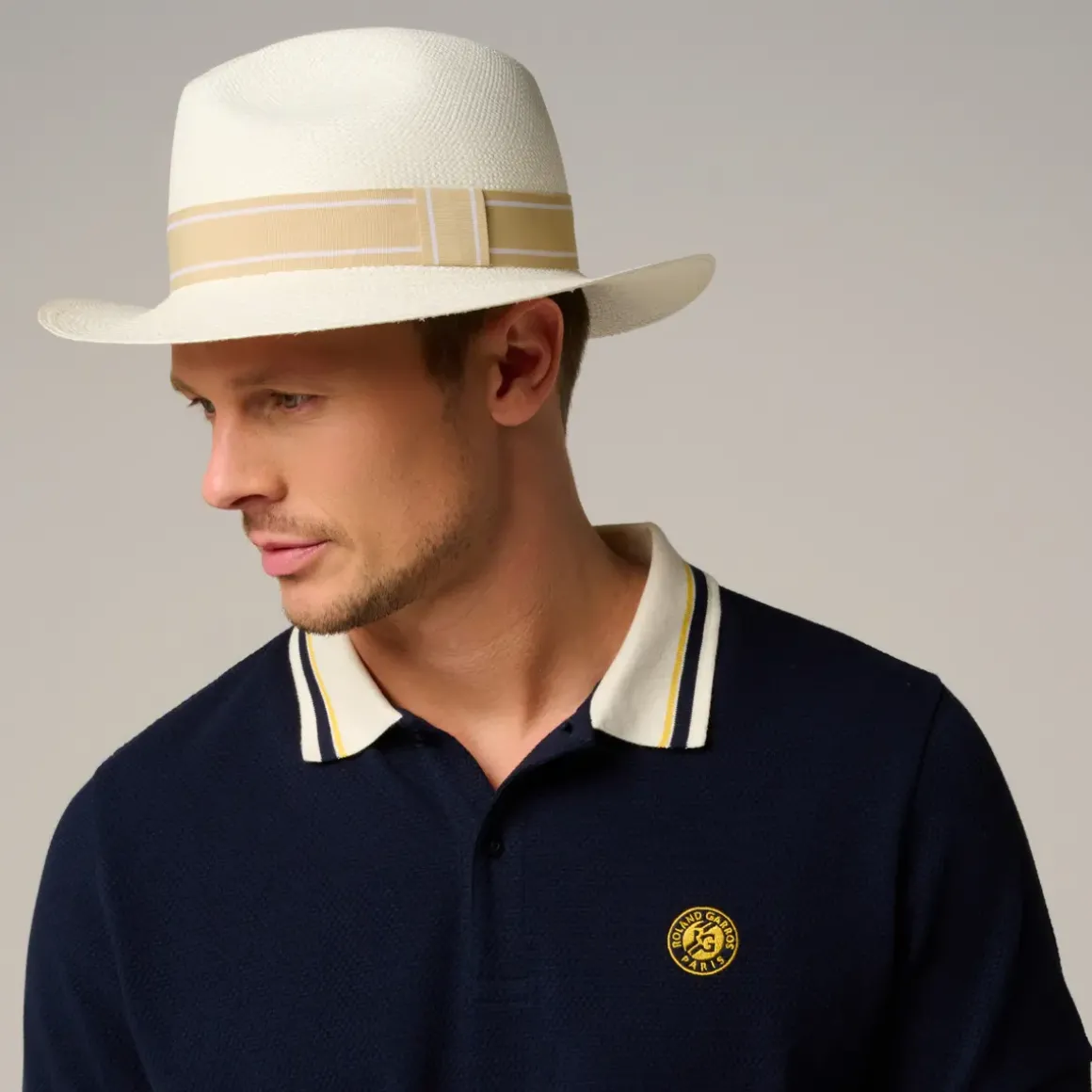 Roland-Garros Caps & Hats|Caps & Hats|unisex panama - ivory and beige