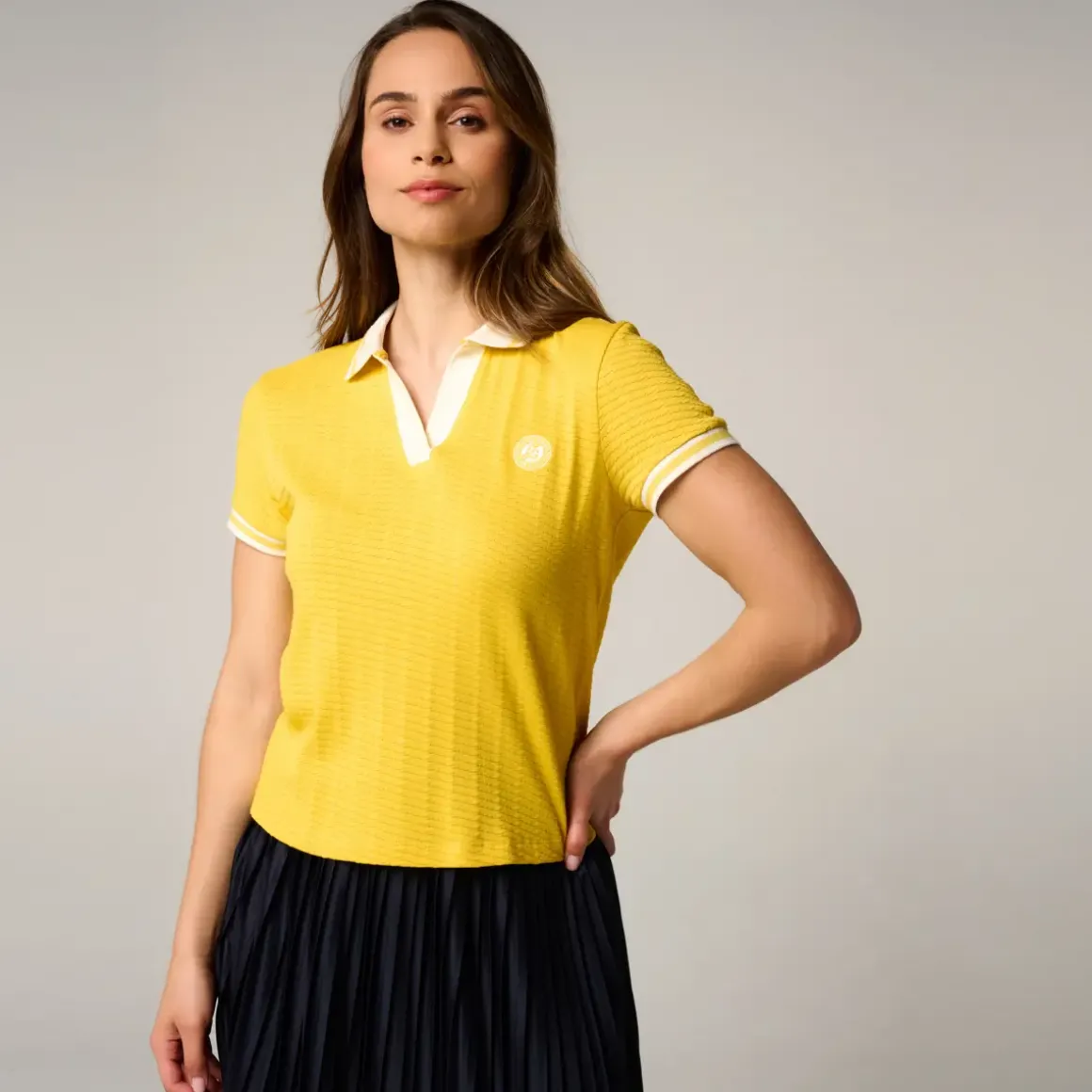 Roland-Garros Polos & Shirts|woman Heritage Polo - Yellow