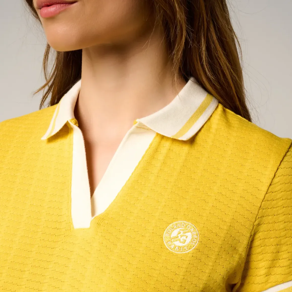Roland-Garros Polos & Shirts|woman Heritage Polo - Yellow
