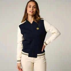 Roland-Garros Jackets|woman Heritage Jacket - Navy and Ecru
