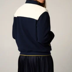 Roland-Garros Jackets|woman Heritage Teddy - Navy and Cream