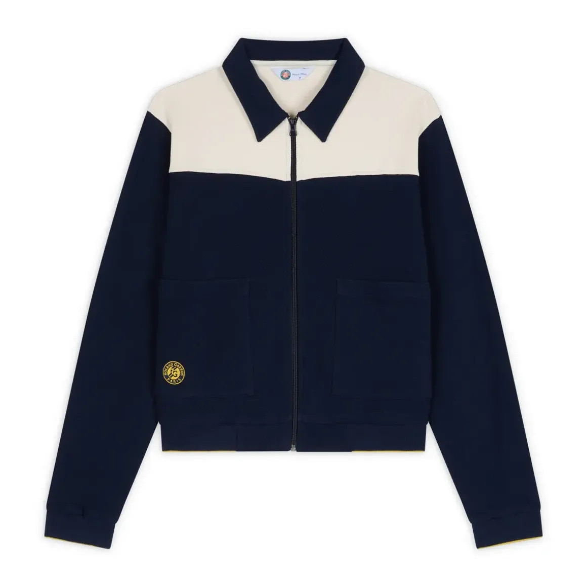 Roland-Garros Jackets|woman Heritage Teddy - Navy and Cream