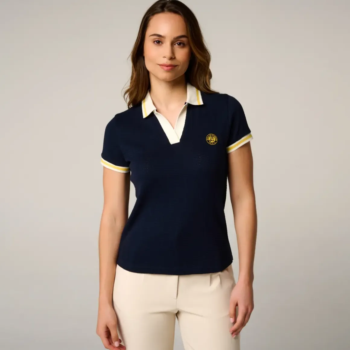 Roland-Garros Polos & Shirts|woman Heritage Polo - Navy