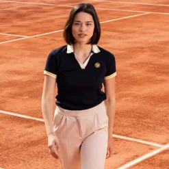 Roland-Garros Polos & Shirts|woman Heritage Polo - Navy