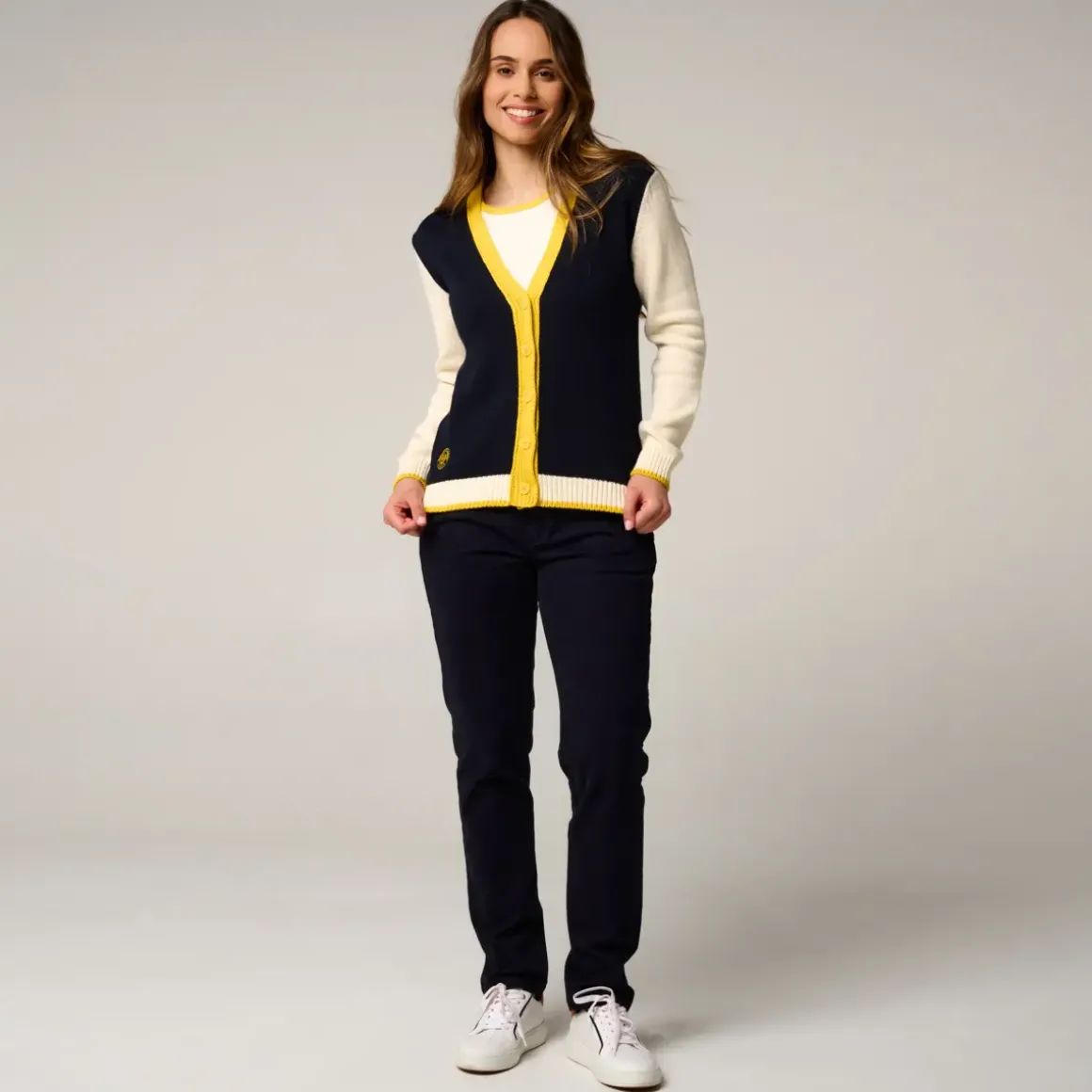 Roland-Garros Hoodies & Sweatshirts|woman Heritage Cardigan - Navy