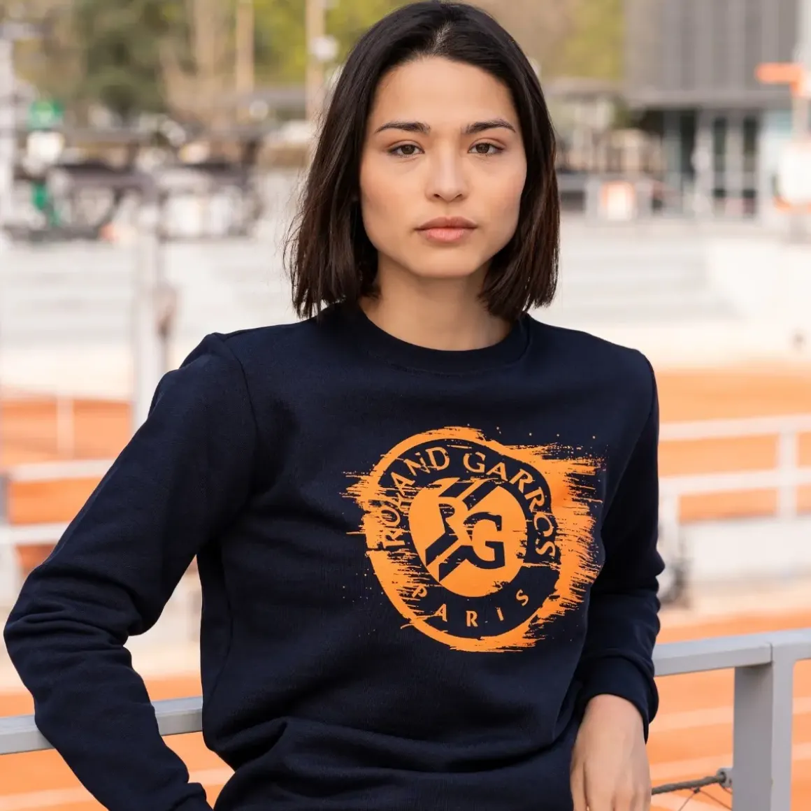 Roland-Garros Hoodies & Sweatshirts|woman Logo Sweatshirt - Navy