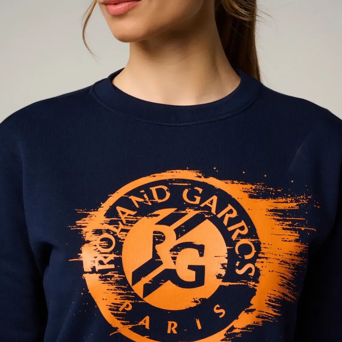 Roland-Garros Hoodies & Sweatshirts|woman Logo Sweatshirt - Navy