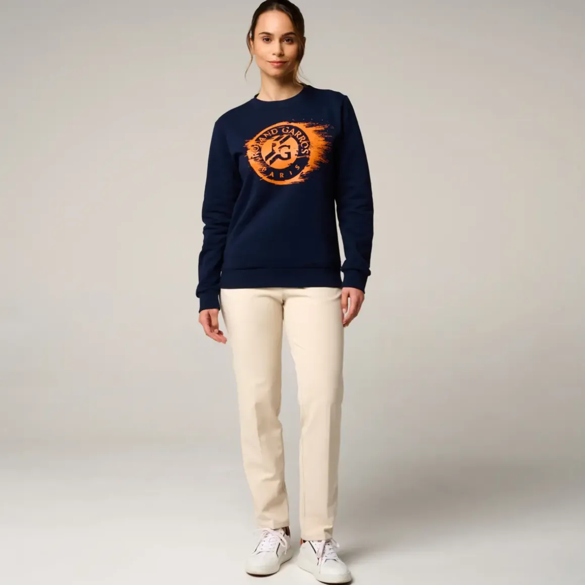 Roland-Garros Hoodies & Sweatshirts|woman Logo Sweatshirt - Navy