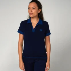 Roland-Garros Polos & Shirts|woman polo shirt - Navy