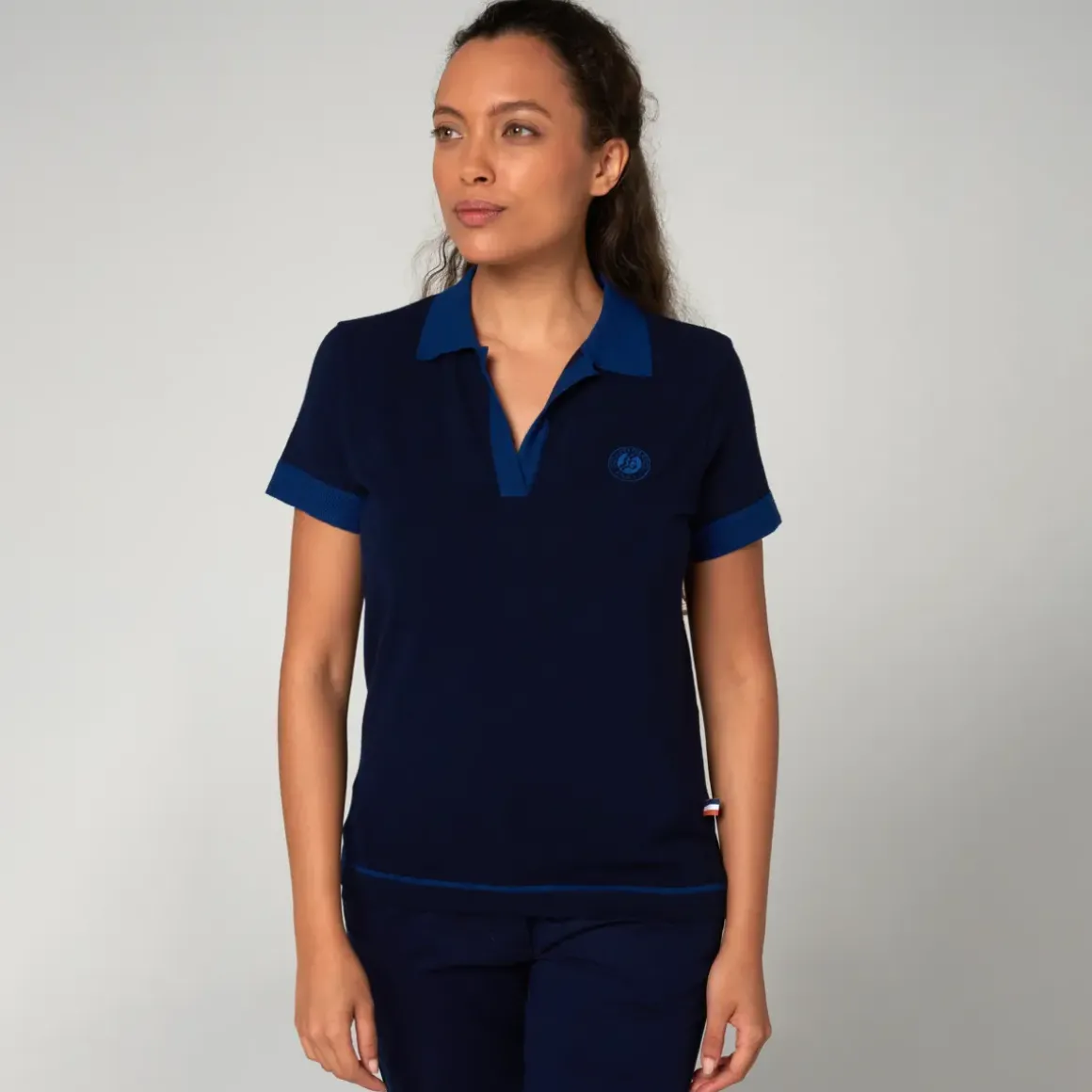 Roland-Garros Polos & Shirts|woman polo shirt - Navy