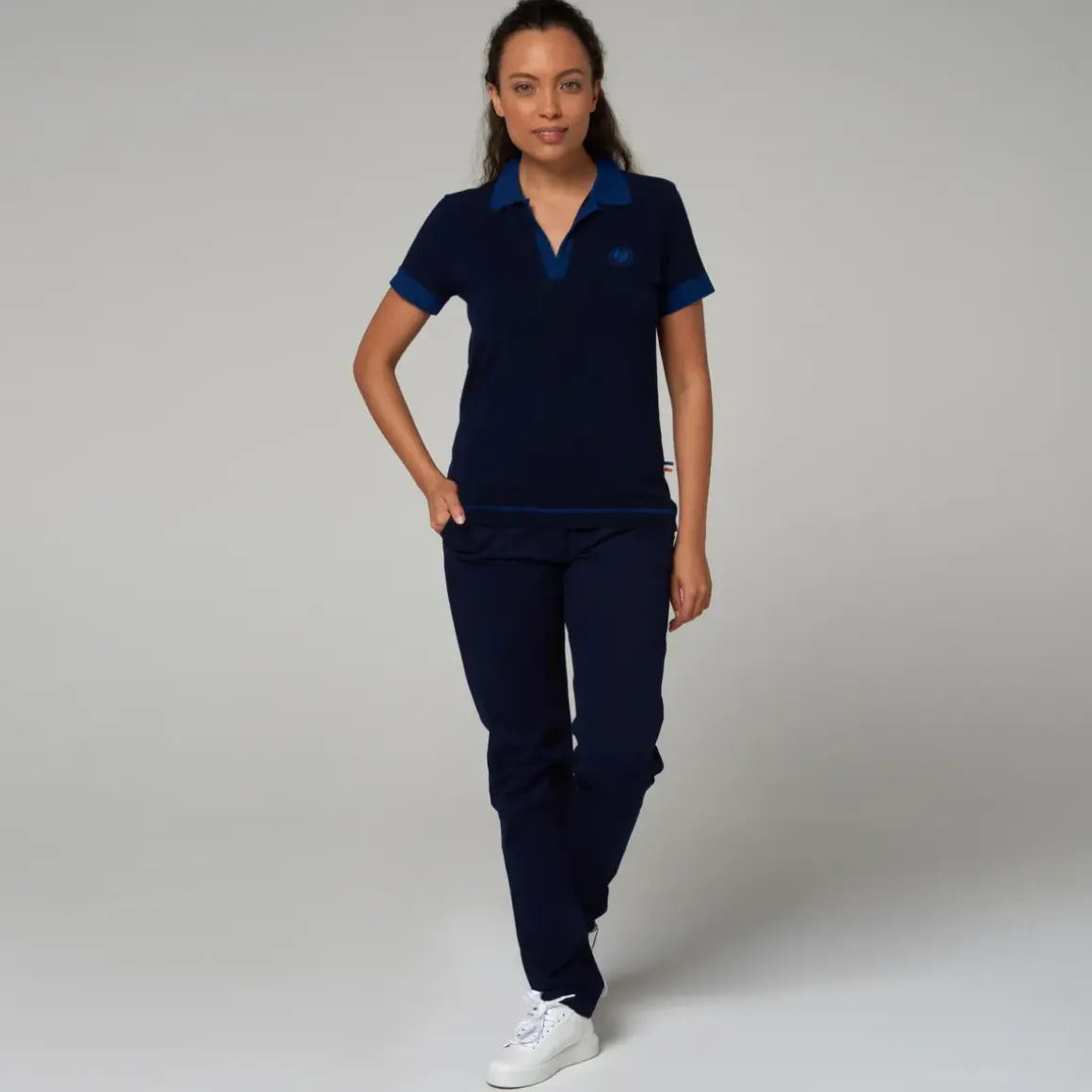 Roland-Garros Polos & Shirts|woman polo shirt - Navy