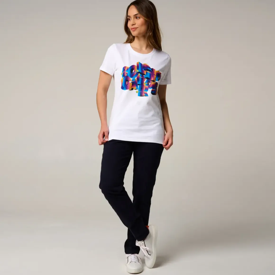 Roland-Garros T-shirts & Tank Tops|woman Signature T-Shirt - White