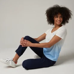 Roland-Garros T-shirts & Tank Tops|woman tie and dye t-shirt - light blue