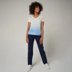 Roland-Garros T-shirts & Tank Tops|woman tie and dye t-shirt - light blue