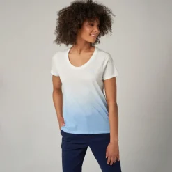 Roland-Garros T-shirts & Tank Tops|woman tie and dye t-shirt - light blue