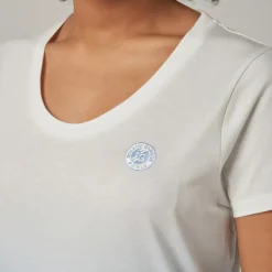 Roland-Garros T-shirts & Tank Tops|woman tie and dye t-shirt - light blue