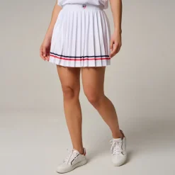 Roland-Garros Skirts, Dresses & Trousers|woman Tricolore Skirt - White