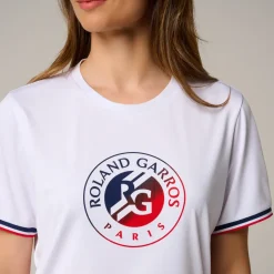 Roland-Garros T-shirts & Tank Tops|woman Tricolore Shirt - White