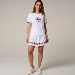 Roland-Garros T-shirts & Tank Tops|woman Tricolore Shirt - White