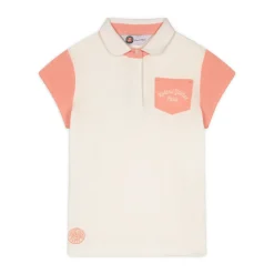 Roland-Garros Girls Outfit|Stripes Polo Girl - Ecru