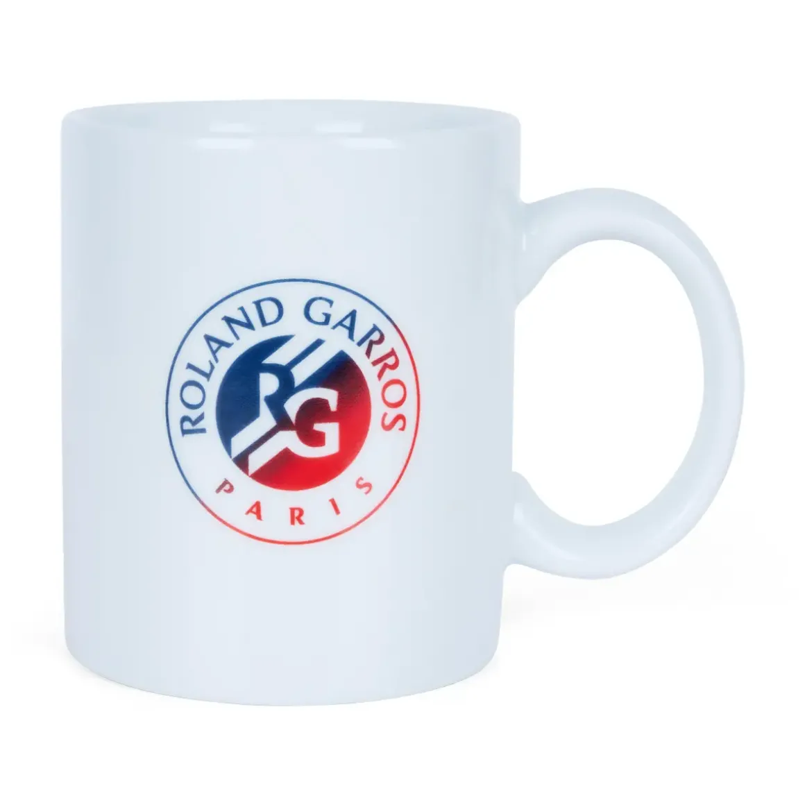 Roland-Garros Mugs And Water Bottle|Tricolore Mug - White