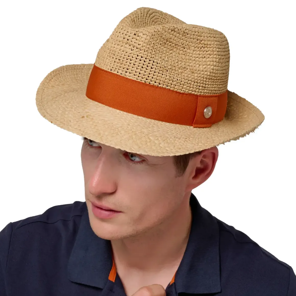 Roland-Garros Caps & Hats|Caps & Hats|Trilby in Raffia - Clay