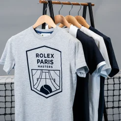 Roland-Garros T-shirts & Tank Tops|T-shirts|Unisex Rolex Paris Masters T-shirt - Heather Gray