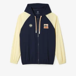 Roland-Garros Ball Boys Outfits|Hoodies & Sweatshirts|Unisex zip-up sweat Lacoste ball boy for Roland Garros - Navy Beige