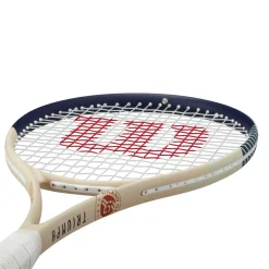 Roland-Garros Tennis Racket|Tennis Rackets|Wilson x Triumph Racquet - Ecru and Navy