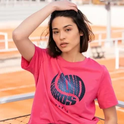 Roland-Garros T-shirts & Tank Tops|Woman Ball crop t-shirt - Pink