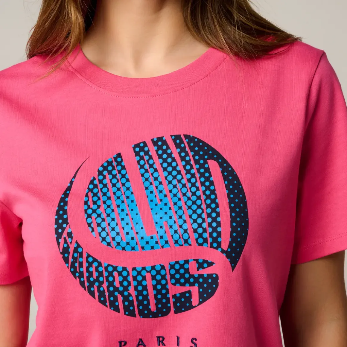 Roland-Garros T-shirts & Tank Tops|Woman Ball crop t-shirt - Pink