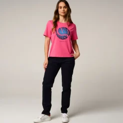 Roland-Garros T-shirts & Tank Tops|Woman Ball crop t-shirt - Pink