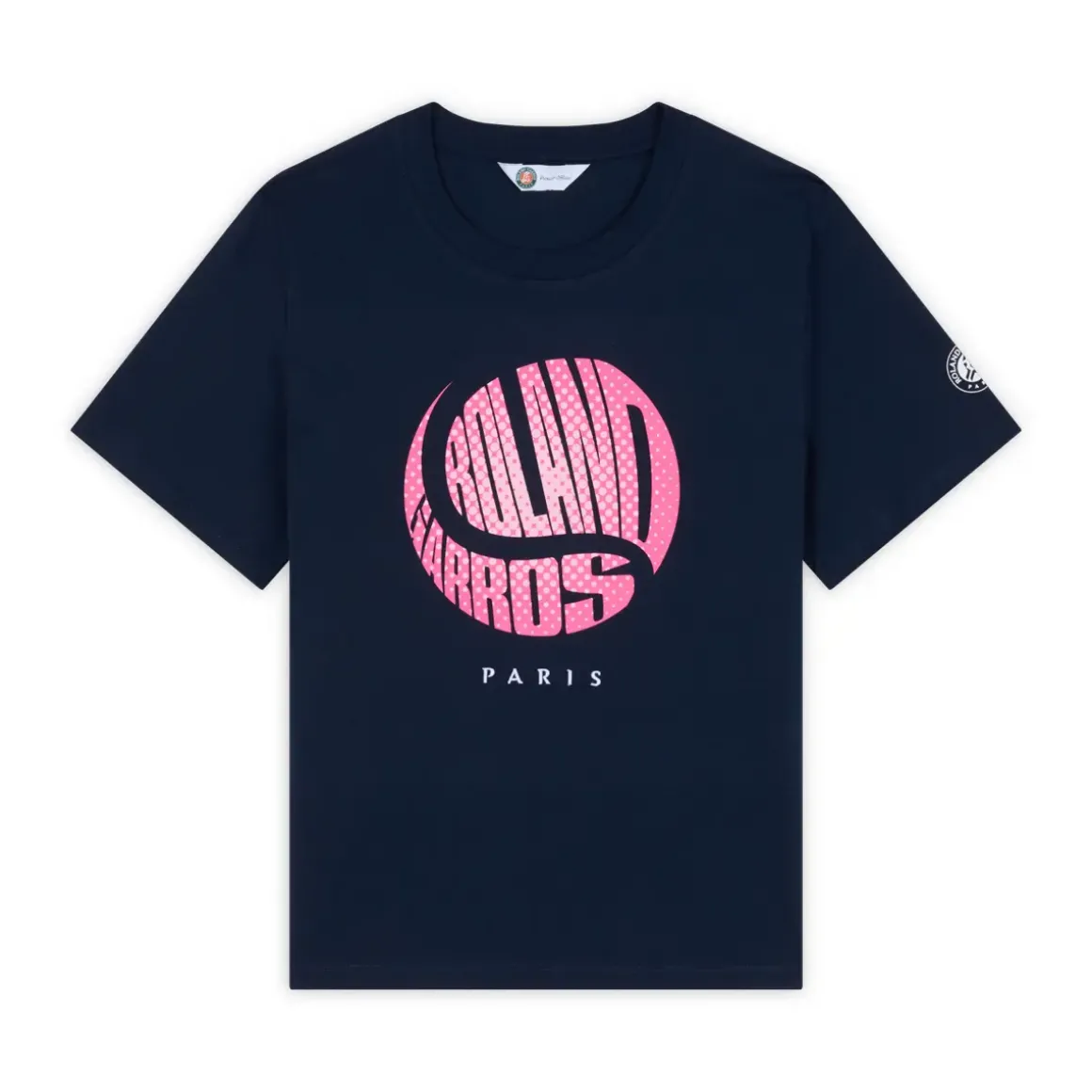 Roland-Garros T-shirts & Tank Tops|Woman Ball crop t-shirt - Navy Blue