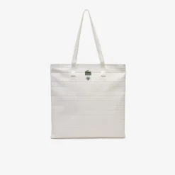 Roland-Garros Tote Bags & Handbag|Bags|Women’s Lacoste for Roland Garros tote Bag - White