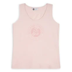 Roland-Garros T-shirts & Tank Tops|Women's logo round neck tank top - pink